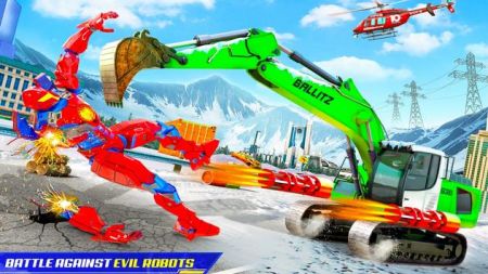 雪地挖掘机机器人鹿汽车单机版下载